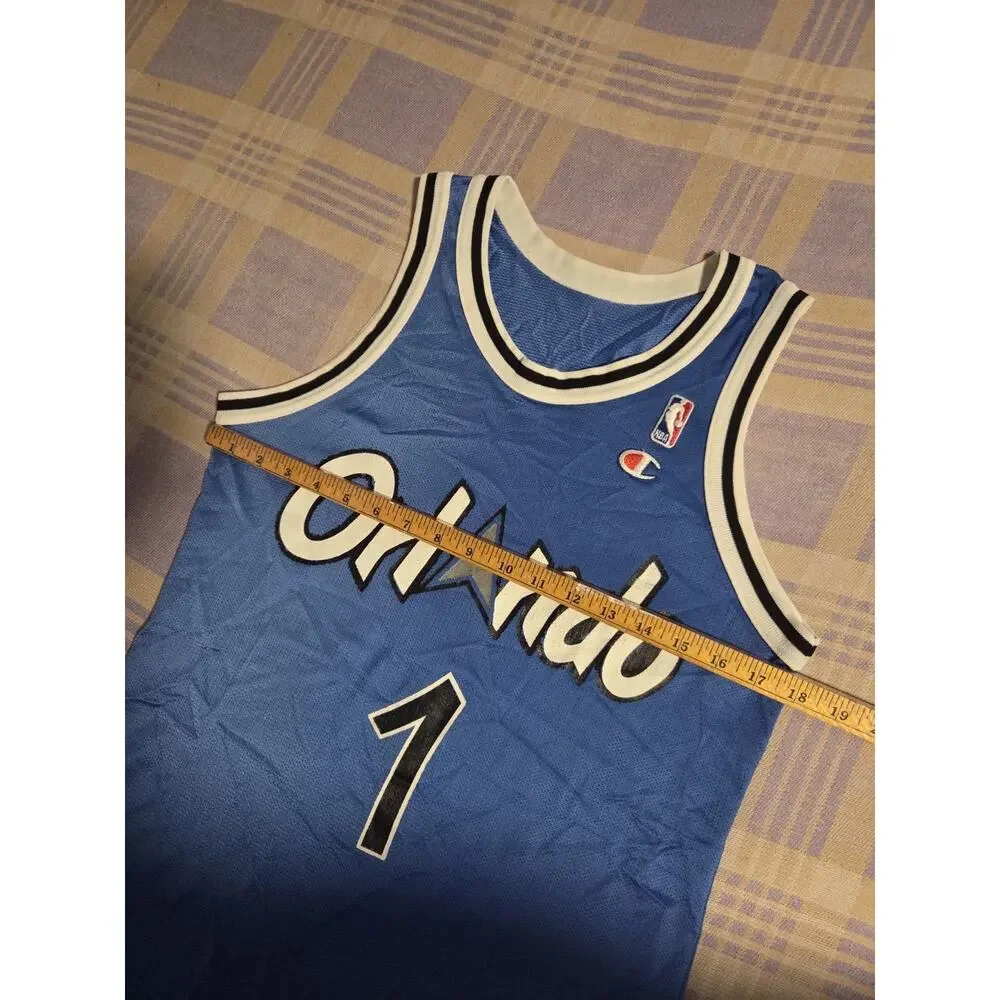 Vintage NBA Orlando Magic Penny Hardaway #1 Champion Jersey Size 36 90s Away - Picture 5 of 9